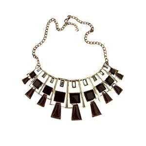 Smokey Quartz Rhinestone Collar Necklace